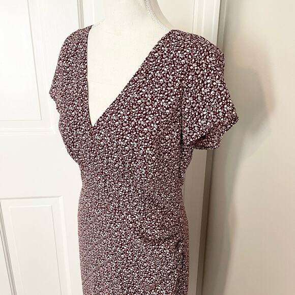 Abercrombie & Fitch Faux Wrap Midi Dress - Picture 3 of 7